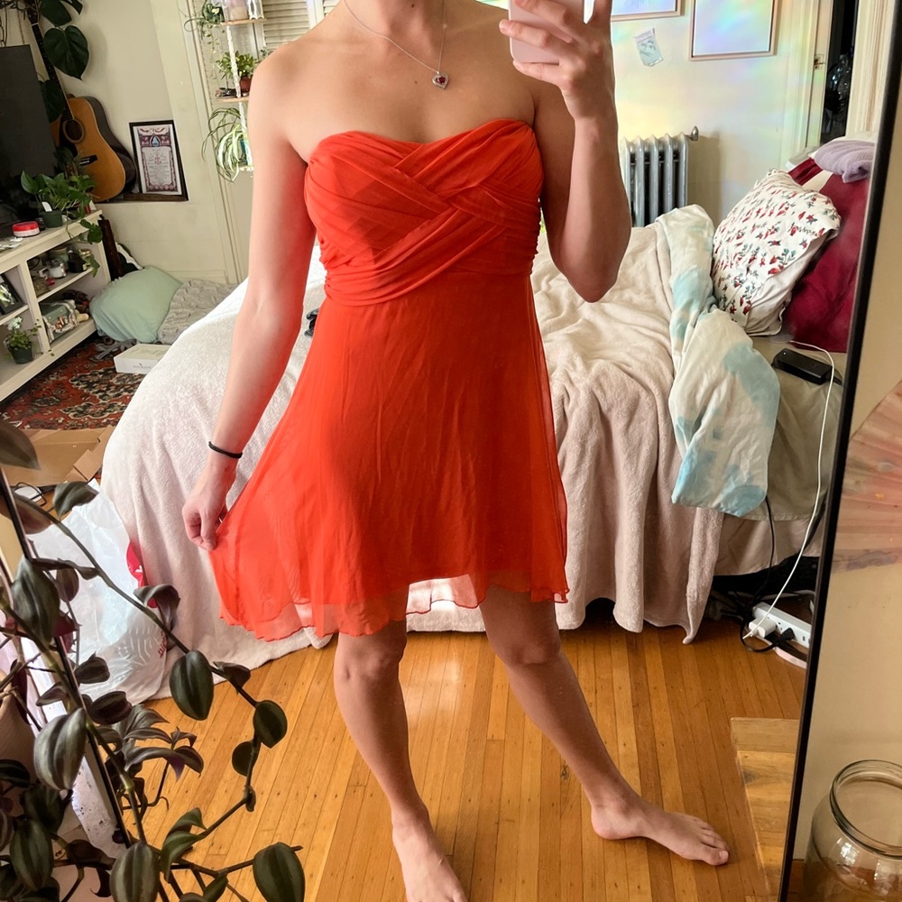 Strapless fairycore mesh dress
